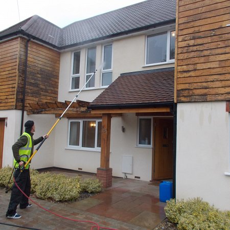 High window cleaning